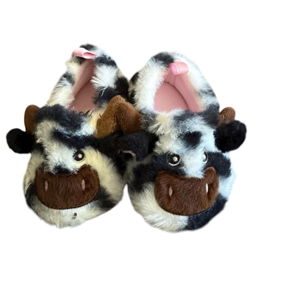 Wonder Nation Cute Cow‎ Slippers Baby Size 3